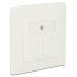 Delock Wall Outlet Για Keystone 86219, 2 Port