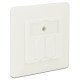 Delock Wall Outlet Για Keystone 86219, 2 Port Delock Wall Outlet Για Keystone 86219, 2 Port
