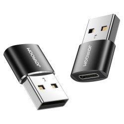JOYROOM αντάπτορας USB σε USB Type-C S-H152, μαύρος, 2τμχ