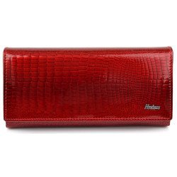 Henghuang Γυναικείο Πορτοφόλι Lbag-0008, Δερμάτινο, Κόκκινο