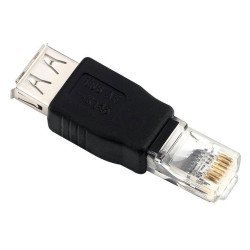 Powertech Αντάπτορας Rj45 Σε Usb 2.0 Female Cab-U085