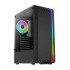 AEROCOOL PC case mid tower BIONIC-G, 206x450x372mm, 1x RGB fan, μαύρο