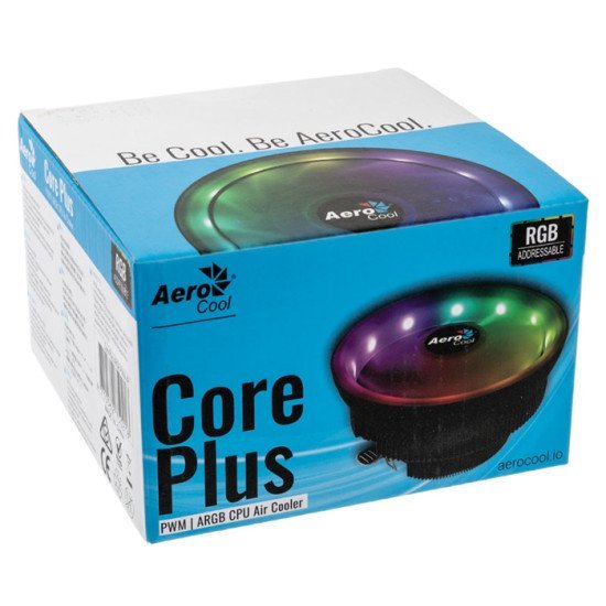 Aerocool Ψύκτρα Coreplus-Argb-Pwm-4P, 1800Rpm, 25.4Dba, 51.3Cfm, Argb