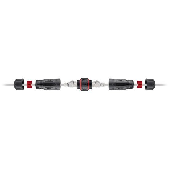 Goobay Αδιάβροχος Σύνδεσμος Rj45 Cat.6 79566, Ip68, Μαύρο Goobay Αδιάβροχος Σύνδεσμος Rj45 Cat.6 79566, Ip68, Μαύρο