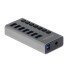 Delock Usb Hub Με Διακόπτες 63669, 7X Usb, 5Gbps, Led, Γκρι