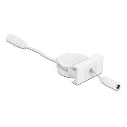 Delock Module Καλώδιο Τροφοδοσίας Easy 45 81376, Ανασυρόμενο 50Cm, Λευκό