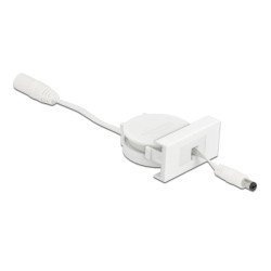 Delock Module Καλώδιο Τροφοδοσίας Easy 45 81377, Ανασυρόμενο 50Cm, Λευκό