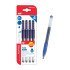 Mp Στυλό Διαρκείας Gel Pe254-02, 0.5Mm, Μπλε, 4Τμχ