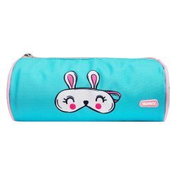 Mp Υφασμάτινη Κασετίνα Pa1025-03, Κυλινδρική, Πετρόλ