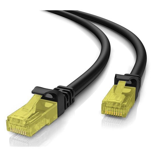 Powertech Καλώδιο U/Utp Cat 5E Cab-N213, Cca 26Awg 0.4Mm, 1M, Μαύρο