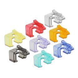 Delock Clip Επιδιόρθωσης Rj45 86420, 8 Χρώματα, 16Τμχ