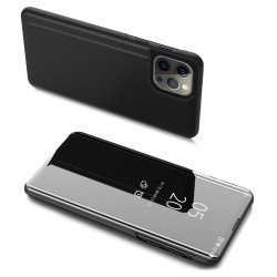 Powertech Θήκη Clear View Mob-1664 Για Iphone 13/13 Pro, Μαύρη