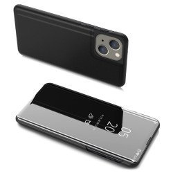 Powertech Θήκη Clear View Mob-1666 Για Iphone 13 Mini, Μαύρη