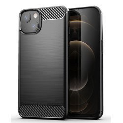 Powertech Θήκη Carbon Mob-1659 Για Iphone 13 Mini, Μαύρη