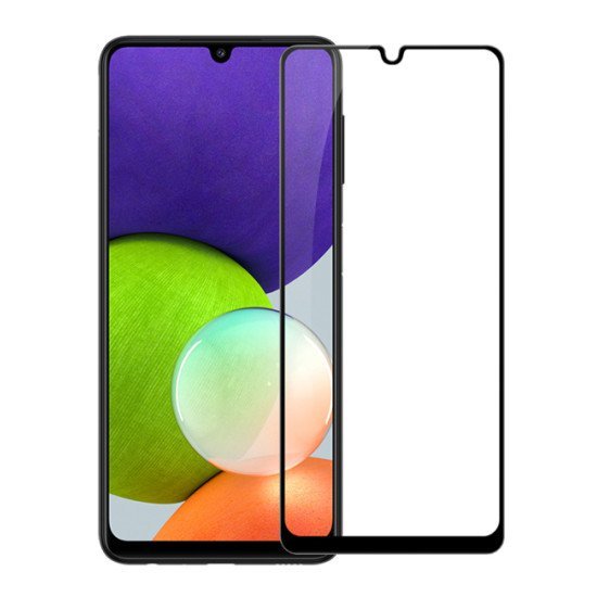 Powertech Tempered Glass 9H 5D Tgc-0526 Για Samsung Galaxy A22, Μαύρο Powertech Tempered Glass 9H 5D Tgc-0526 Για Samsung Galaxy A22, Μαύρο