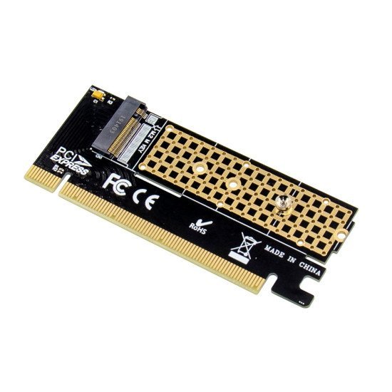 POWERTECH κάρτα επέκτασης 16x PCIe σε M.2 M Key NVMe ST529 POWERTECH κάρτα επέκτασης 16x PCIe σε M.2 M Key NVMe ST529