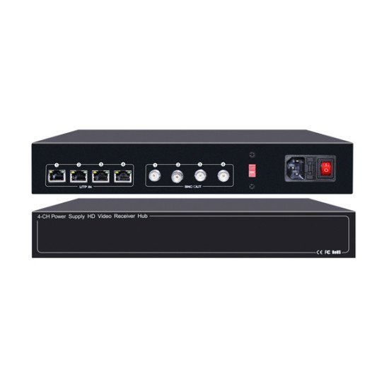 Folksafe Video And Power Receiver Hub Fs-Hd4604Vps12, 4 Channel