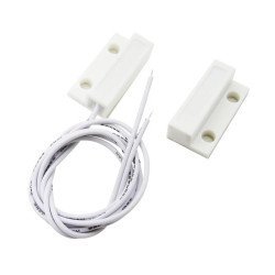 Αυτοκόλλητη Μαγνητική Επαφή Συναγερμού Mc-38, 18Mm, Λευκή, 10Τμχ