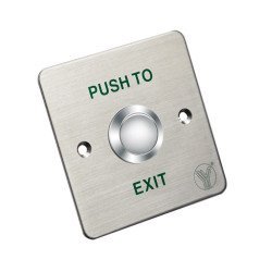 Yli Electronic Χωνευτό Μπουτόν Pbk-810C, 86 X 86Mm, 3Α, Ασημί