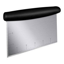 Σπάτουλα-Κόφτης Ζύμης Huh-0021, Με Μεζούρα, Ανοξείδωτο