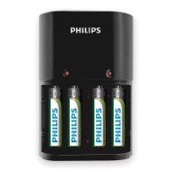 Philips Φορτιστής Μπαταριών Aa & Aαα Nimh Scb1450Nb Με 4X Aaa, Μαύρος Philips Φορτιστής Μπαταριών Aa & Aαα Nimh Scb1450Nb Με 4X Aaa, Μαύρος