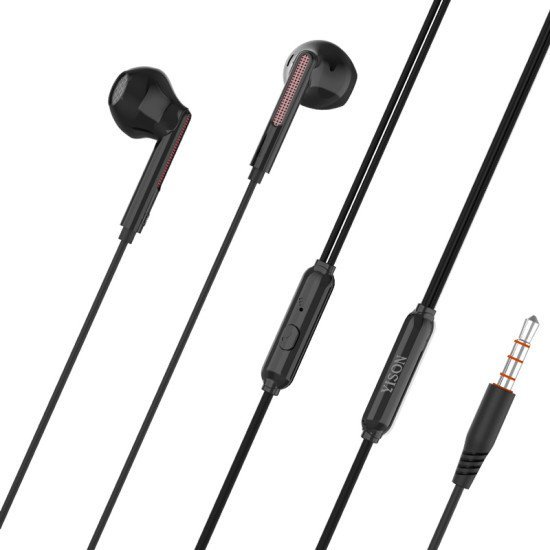 Yison Earphones Με Μικρόφωνο X4, 3.5Mm, 1.2M, Μαύρα