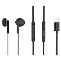 Yison Earphones Με Μικρόφωνο X3, Type-C, 1.2M, Μαύρα
