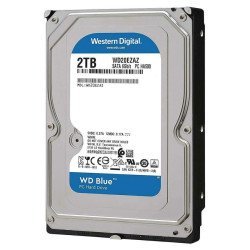 WD Blue Σκληρός Δίσκος WD20EZAZ 2TB, 3.5", 256MB Cache, 5400RPM, 6Gb/s