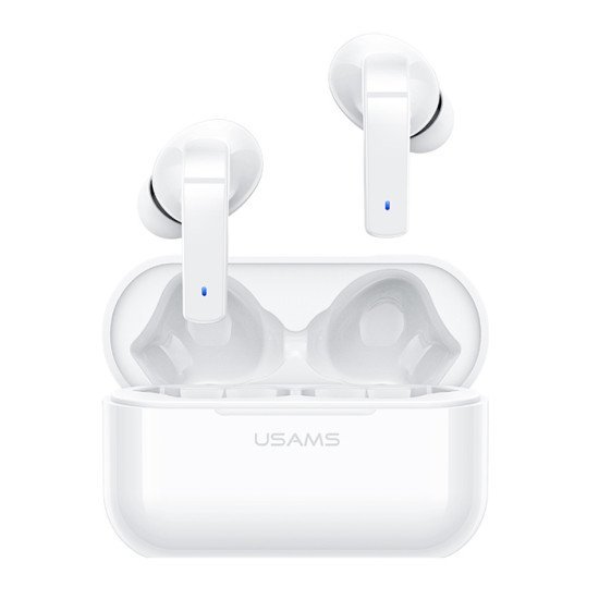 Usams Earphones Με Θήκη Φόρτισης Ly06, True Wireless, Anc, Λευκά