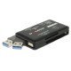 Delock Usb 3.2 Card Reader 91758 Για Cf/Sd/Micro Sd/Ms/M2/Xd, Μαύρο