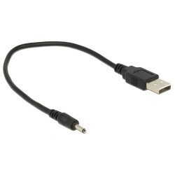 Delock Καλώδιο Usb Σε Dc 3.0 X 1.1Mm 83793, 27Cm, Μαύρο Delock Καλώδιο Usb Σε Dc 3.0 X 1.1Mm 83793, 27Cm, Μαύρο