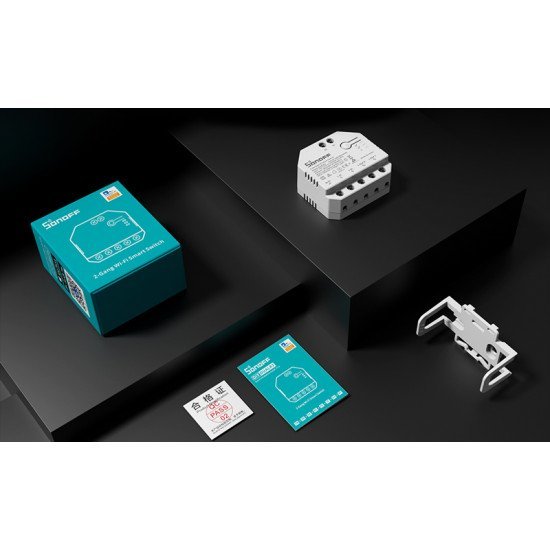 Sonoff Smart Διακόπτης Dualr3, 2-Gang, Wifi, 15A, Λευκός Sonoff Smart Διακόπτης Dualr3, 2-Gang, Wifi, 15A, Λευκός