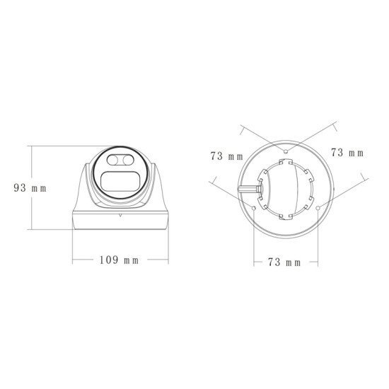 LONGSE IP κάμερα CMSAFG200WH, 2.8mm, 2MP, αδιάβροχη IP67, PoE