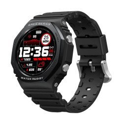 ZEBLAZE smartwatch Ares 2, 1.09", heart rate, 5 ATM, μαύρο