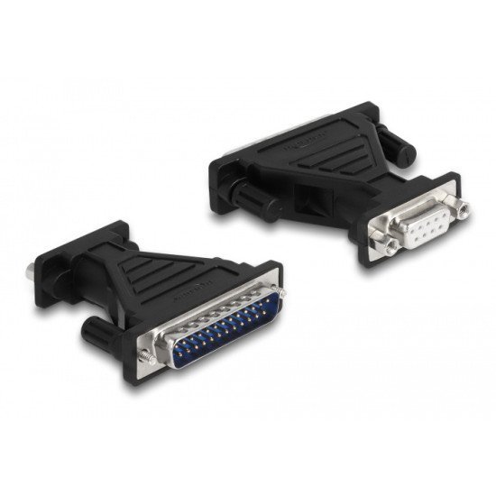 Delock Καλώδιο Usb Σε Rs-232 Db9 61314 Με Αντάπτορα Db25, 1.8M, Μαύρο Delock Καλώδιο Usb Σε Rs-232 Db9 61314 Με Αντάπτορα Db25, 1.8M, Μαύρο