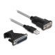 Delock Καλώδιο Usb Σε Rs-232 Db9 61314 Με Αντάπτορα Db25, 1.8M, Μαύρο Delock Καλώδιο Usb Σε Rs-232 Db9 61314 Με Αντάπτορα Db25, 1.8M, Μαύρο