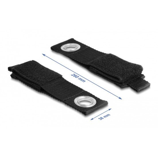 Delock Ιμάντες Τύπου Velcro 19560, 26 X 3.8Cm, Μαύρος, 5Τμχ Delock Ιμάντες Τύπου Velcro 19560, 26 X 3.8Cm, Μαύρος, 5Τμχ
