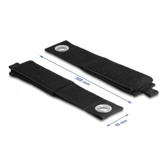Delock Ιμάντες Τύπου Velcro 19573, 50.8 X 5Cm, Μαύρος, 5Τμχ Delock Ιμάντες Τύπου Velcro 19573, 50.8 X 5Cm, Μαύρος, 5Τμχ