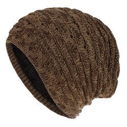 Πλεκτός Σκούφος Beanie Sho-0002, Unisex, Καφέ
