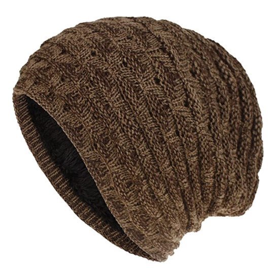 Πλεκτός Σκούφος Beanie Sho-0002, Unisex, Καφέ Πλεκτός Σκούφος Beanie Sho-0002, Unisex, Καφέ