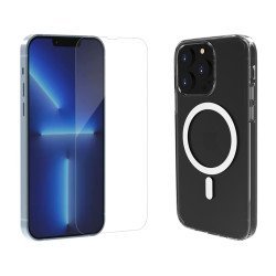 Rockrose Θήκη & Tempered Glass 2.5D Premium, Iphone 13 Pro, Διάφανη