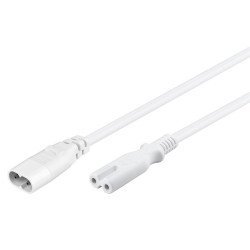 Goobay Καλώδιο Προέκτασης Τροφοδοσίας 97200, 2X 0.75Mm², 2M, Λευκό