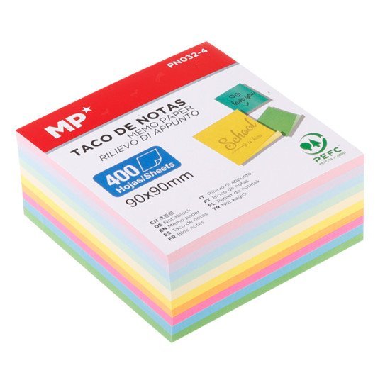Mp Χαρτάκια Σημειώσεων Pn032-4, 90X90Mm, 400Τμχ, Χρωματιστά Mp Χαρτάκια Σημειώσεων Pn032-4, 90X90Mm, 400Τμχ, Χρωματιστά