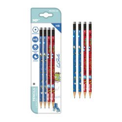 Mp Ξύλινο Μολύβι Kid Skate Pe335-02 Με Γόμα, Εξάγωνο, Hb, 4Τμχ Mp Ξύλινο Μολύβι Kid Skate Pe335-02 Με Γόμα, Εξάγωνο, Hb, 4Τμχ