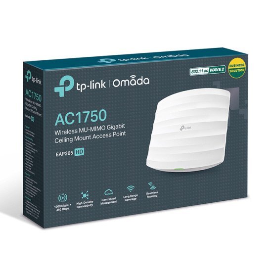 Tp-Link Ασύρματο Access Point Eap265 Hd, Ac1750 Dual Band, Οροφής, V.1.0