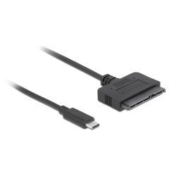 Delock Καλώδιο Usb-C Σε Sata 22-Pin 63803, 6Gb/S, 50Cm, Μαύρο