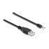 Delock Καλώδιο Usb 64184 Με Ελεύθερα Άκρα, 28 Awg, 1M, Μαύρο