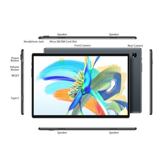 TECLAST tablet M40 Pro, 10.1" FHD, 6/128GB, Android 11, 4G, γκρι