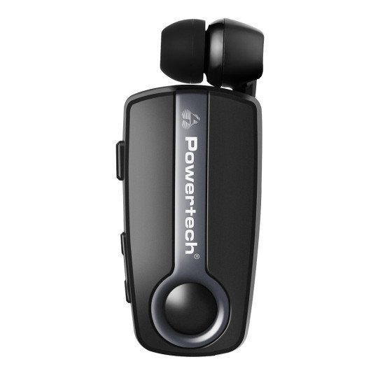 Powertech Bluetooth Earphone Klipp 2 Pt-998, Multipoint, Bt V5.1, Γκρι