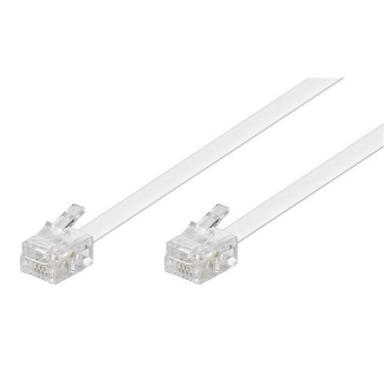 Goobay Καλώδιο Τηλεφώνου 93065, Rj11 6P4C, Cca, 15M, Λευκό Goobay Καλώδιο Τηλεφώνου 93065, Rj11 6P4C, Cca, 15M, Λευκό